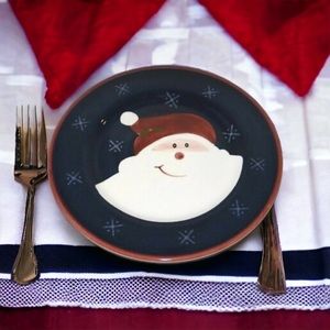 THE CELLAR CHRISTMAS TWILIGHT SANTA LAURIE GATES LUNCH DESSERT SALAD PLATE